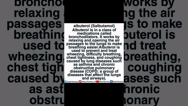 Albuterol | salbutamol Tablet review definition uses and side effects #Albuterol #salbutamol смотреть онлайн