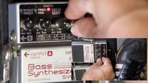 BOSS SYB-5 Bass Synthesizer + EV-5 Runthrough Demo