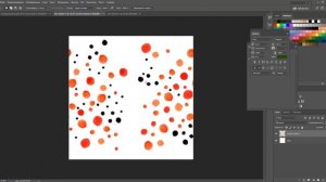 Бесшовный паттерн в фотошопе - туториал - Акварельные горошки