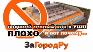 Водяной теплый пол в УШП или ЖБ плиту не рекомендую и вот почему....