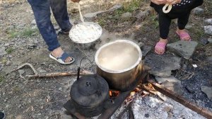 Чабанский хинкал в Курахских горах.