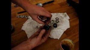 Ремонт каретки велосипеда. Замена подшипников на шарики.