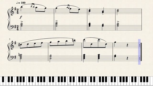 Schubert, Ecossaise No. 4 Op 18 (D.145) [Piano Tutorial + Sheets] смотреть онлайн