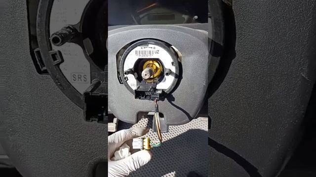 Honda Odyssey 2008, ремонт шлейф руля! смотреть онлайн