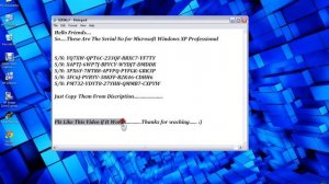 Windows XP Serial Number Key 100% Working And Original