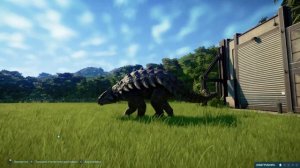 Индоминус Рекс против Анкилозавра в Jurassic World Evolution