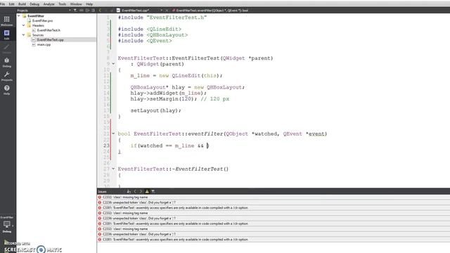 QT QLineEdit Event Filter смотреть онлайн