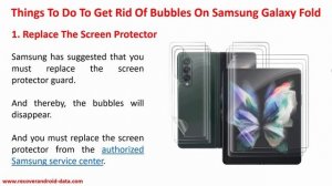 Get Rid Of Bubbles At The Fold In Screen On Galaxy Fold 4/3/2