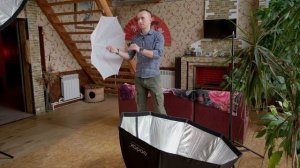 Зонт Октобокс Godox 120см. Можно было сделать лучше.