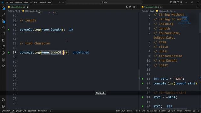 #javascript String Methods ?? || Let's start with JavaScript || By CarryCoder || Hindi || смотреть онлайн