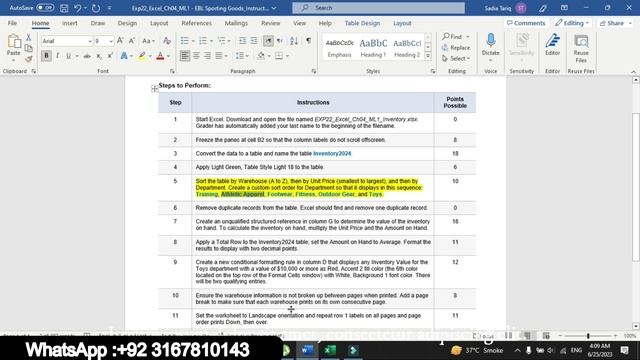 Exp22_Excel_Ch04_ML1 - EBL Sporting Goods | Exp22 Excel Ch04 ML1   EBL Sporting Goods | MyItLab