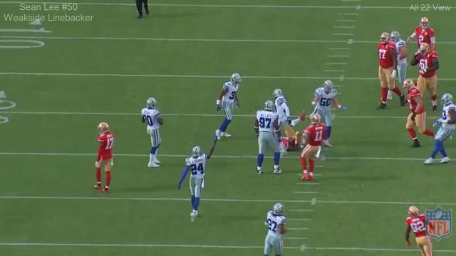 Sean Lee #50 Weakside Linebacker All 22 Study Film Weeks 3-5 2016 HD смотреть онлайн