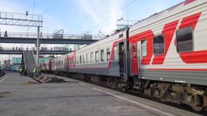 Отправление ЭП2К-012 с поездом №067 Абакан - Москва