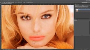 Как накрасить губы в фотошопе