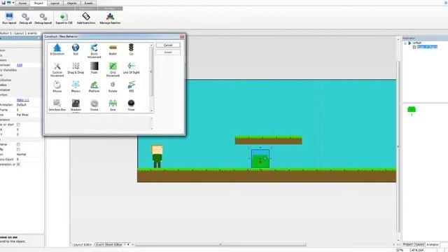 Construct Classic Туториалы/Платформер/#1/Враг и Персонаж