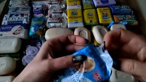 Распаковка детского мыла/ Без слов/Unpacking Baby Soap / Without Words . ASMR SOAP