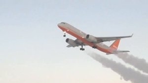 Ту-204С Конденсационный (инверсионный) след со взлёта!!! #АвиаКрасота