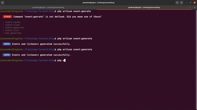 17 - Laravel Trainings | Events and Listeners
