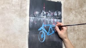 PROFESSIONAL ART PAINTING #23 BIKE