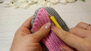 Как связать Варежки крючком. Простой узор "Резинка". Уроки вязания для начинающих.