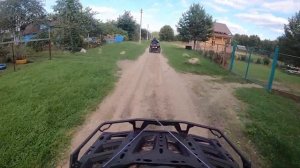 Заехал на сено на квадроцикле! // Покатушки по лесу на квадроцикле Brp outlander 650