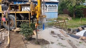 Скважина на воду на известняк с простым обустройством