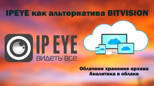 IPEYE как альтернатива BITVISION | Облачное хранение архива | Аналитика в облаке