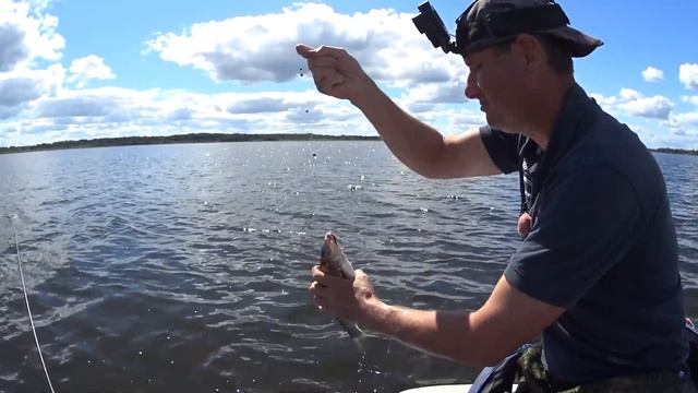 Рыбалка в Латгалии, озеро Рушону. смотреть онлайн