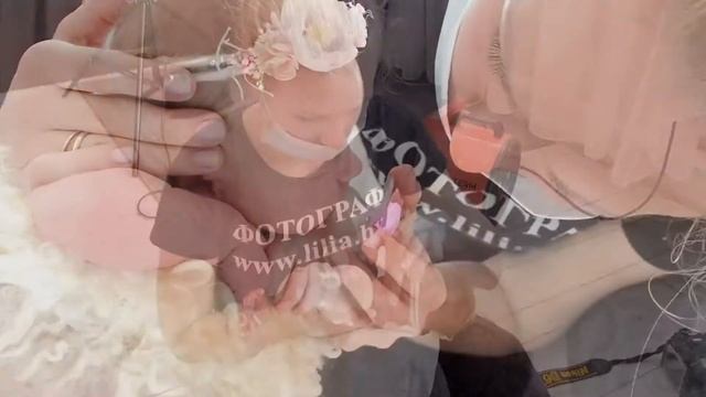 Фотосессия новорожденной
