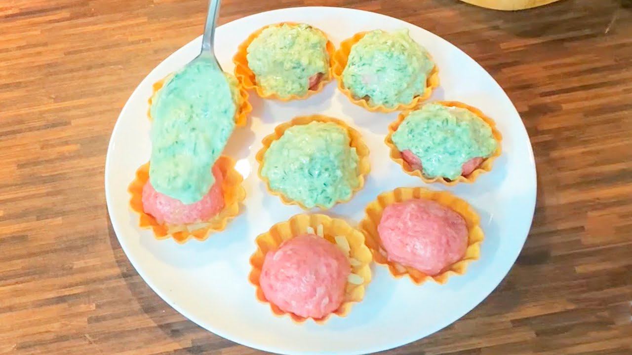 Всего лишь 250 гр фарша! Горячая мясная закуска в тарталетках ! смотреть онлайн