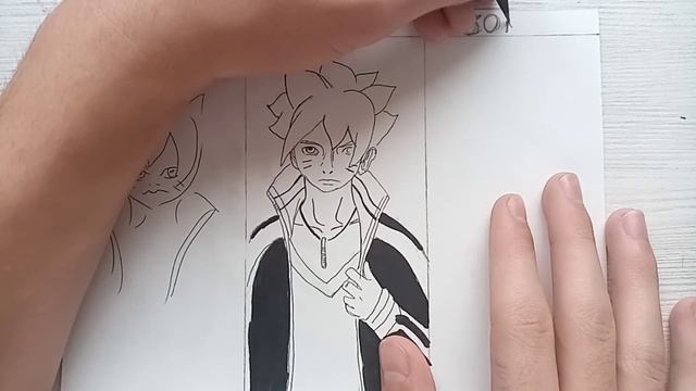 Рисунок Боруто 30 секунд, 10 минут, 30 минут смотреть онлайн