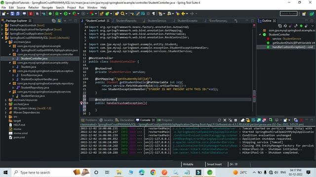 Create Custom Exception in Spring Boot | Exception handling in spring boot #coding #java смотреть онлайн