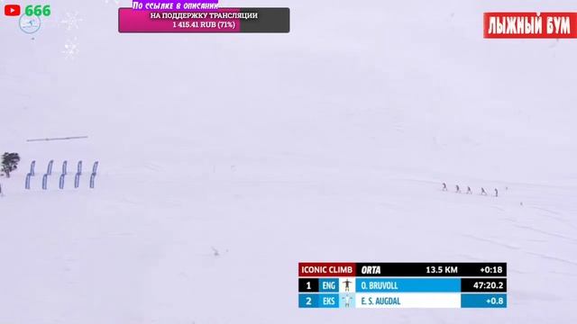 МАРАФОН НА 40 КМ С СУПЕР ПОДЪЁМОМ - РЕЙСТАДЛОПЕТ. Трансляция // Ski Classics 13 event