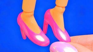 6 Миниатюрных туфелек для Барби своими руками