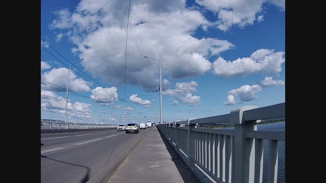 По саратовскому мосту на велосипеде 26 августа 2023 года