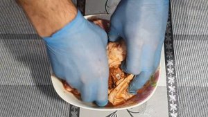 Шашлык из куриных желудков