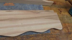 Полка деревянная настенная. Мебель из дерева / Wooden wall shelf