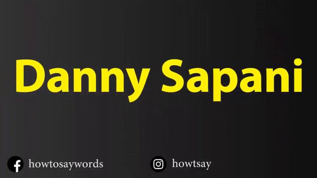 How To Pronounce Danny Sapani смотреть онлайн