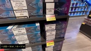 Istanbul airport free duty cigarette prices