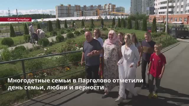 Многодетные семьи в Парголово отметили День семьи, любви и верности