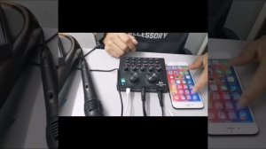 v8 sound card mobile live setup ,Facebook live,YouTube ,tiktok,online