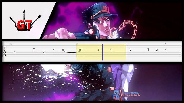 JOJO Bizarre Adventure: STAND PROUD GUITAR TAB【EASY】