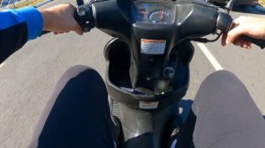 Сузуки Adress 110. разгон 0-60. максимальная скорость!