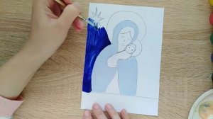 Рождественский рисунок для детей. Урок рисования для детей