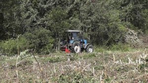 Мульчер MidiForst 200 на тракторе МТЗ 1221.2