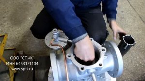Настройка регулятора давления газа РДБК 100, произведенного ООО "СПФК"