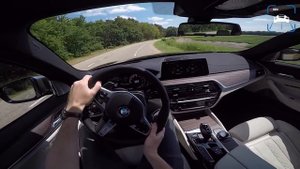 BMW M550i 5 Series G30 POV Test Drive by AutoTopNL