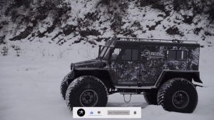 По снежным торосам на вездеходе Профи 3380. Вездеход Север в работе на снегу.