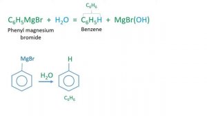 Phenylmagnesium Bromide and Water Reaction | C6H5MgBr + H2O