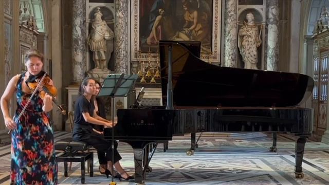 Ilana Zaks and Mathilde Ngyuen play Ravel's Sonata No  1 Posthume смотреть онлайн